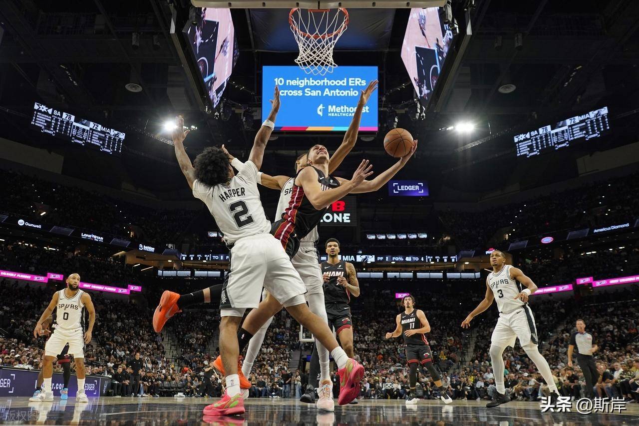 马刺完胜热火，郭艾伦点燃赛场
